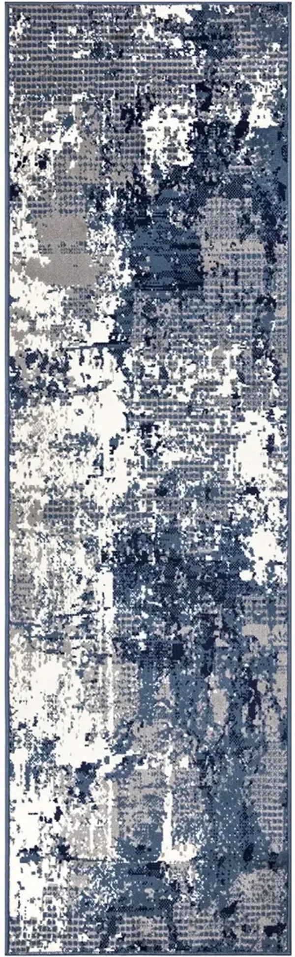Grafix GRF38 Navy/Blue 2'3" x 12' Rug