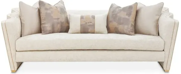 Michael Amini La Terrazza Sofa - Cappuccino/Light Champagne