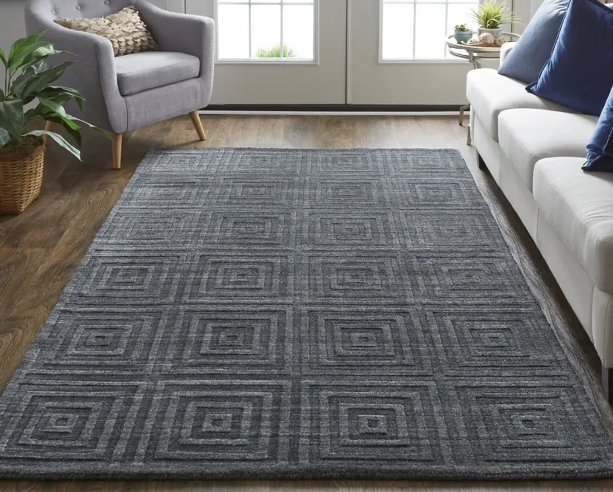 Redford 8670F Gray/Black 2' x 3' Rug