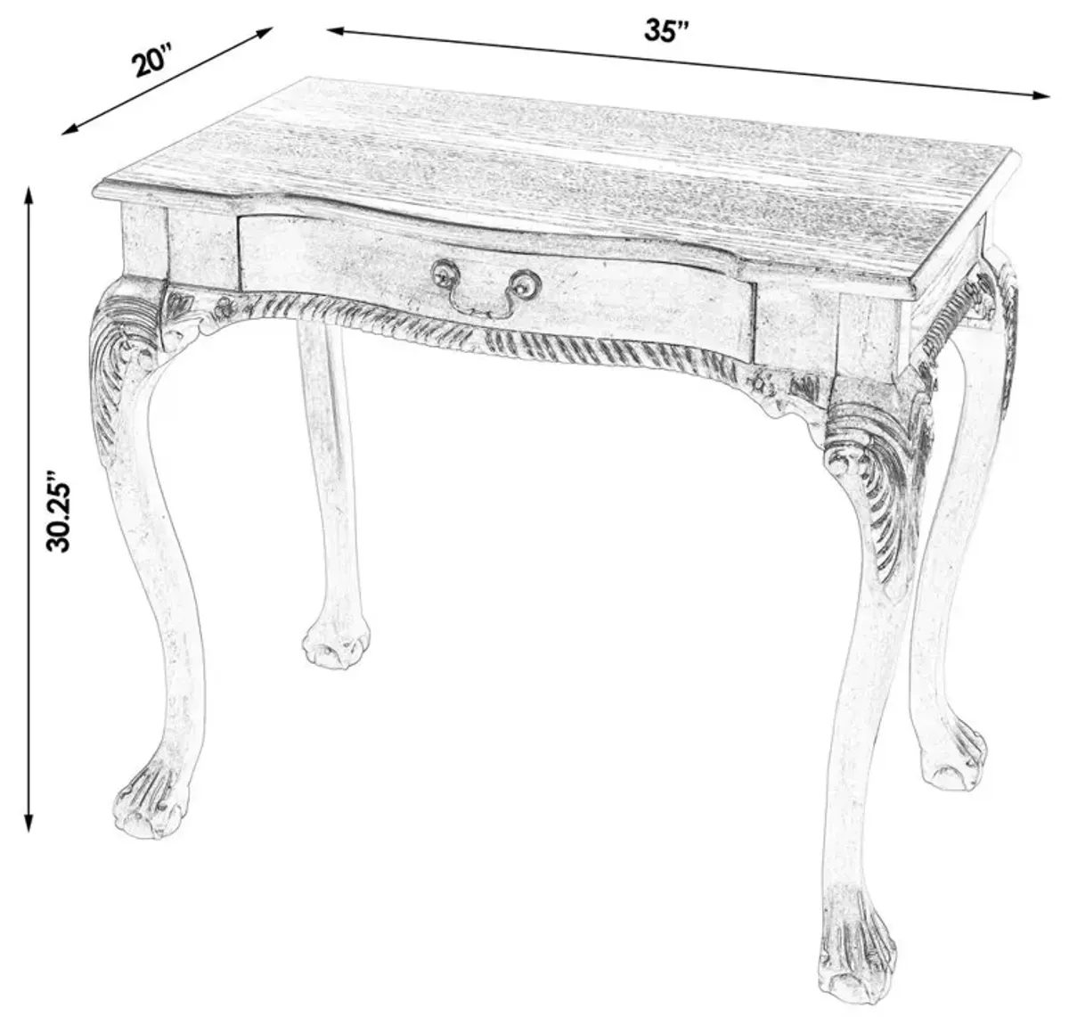 Butler Specialty Company Dupree Writing Desk, Dark Brown