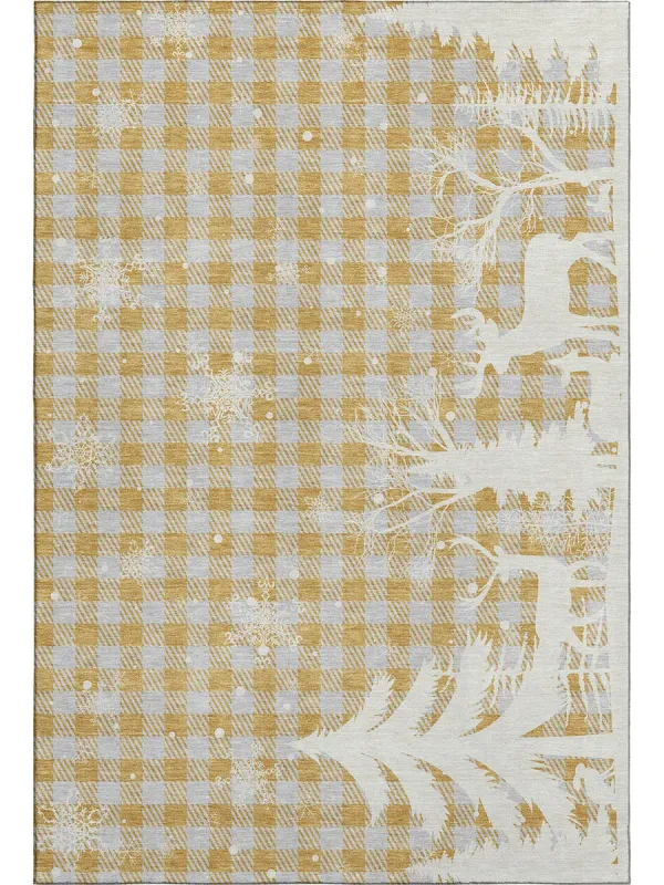 Merry & Bright MY26 Gold 9' x 12' Rug