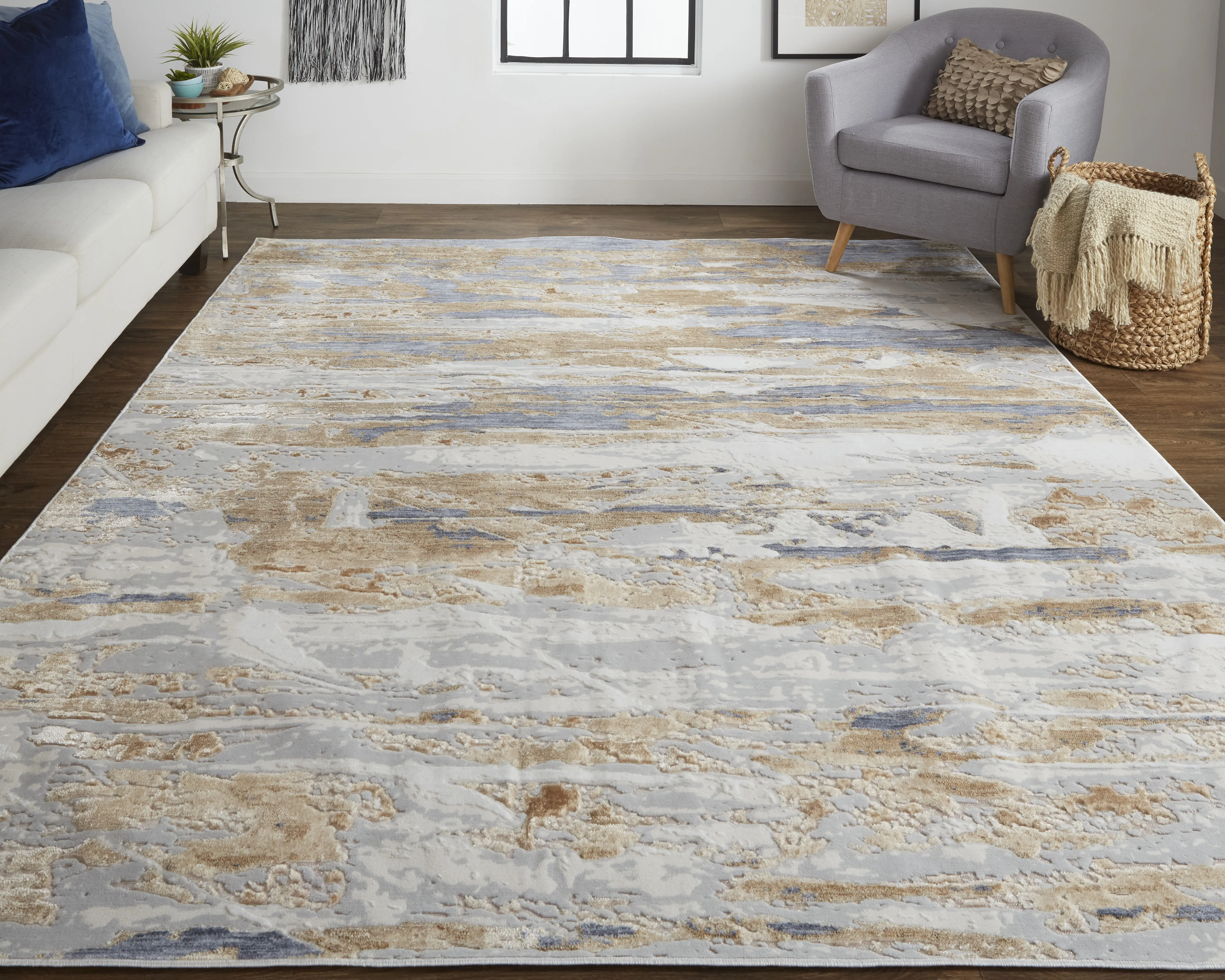 Laina 39G5F Tan/Orange/Ivory 2' x 3' Rug