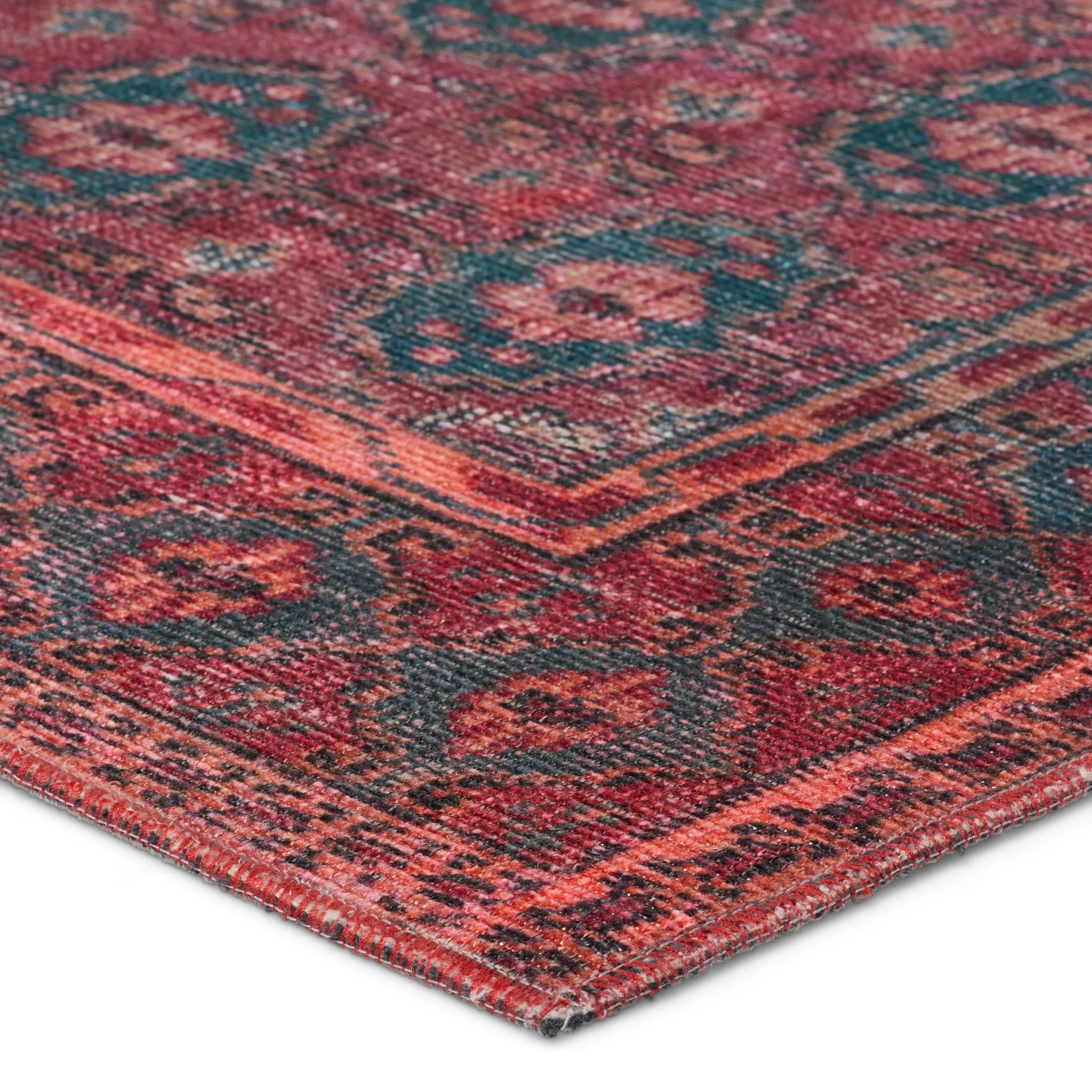 Harman Hold K Lester Kalinar Red 3'1" x 12' Runner Rug