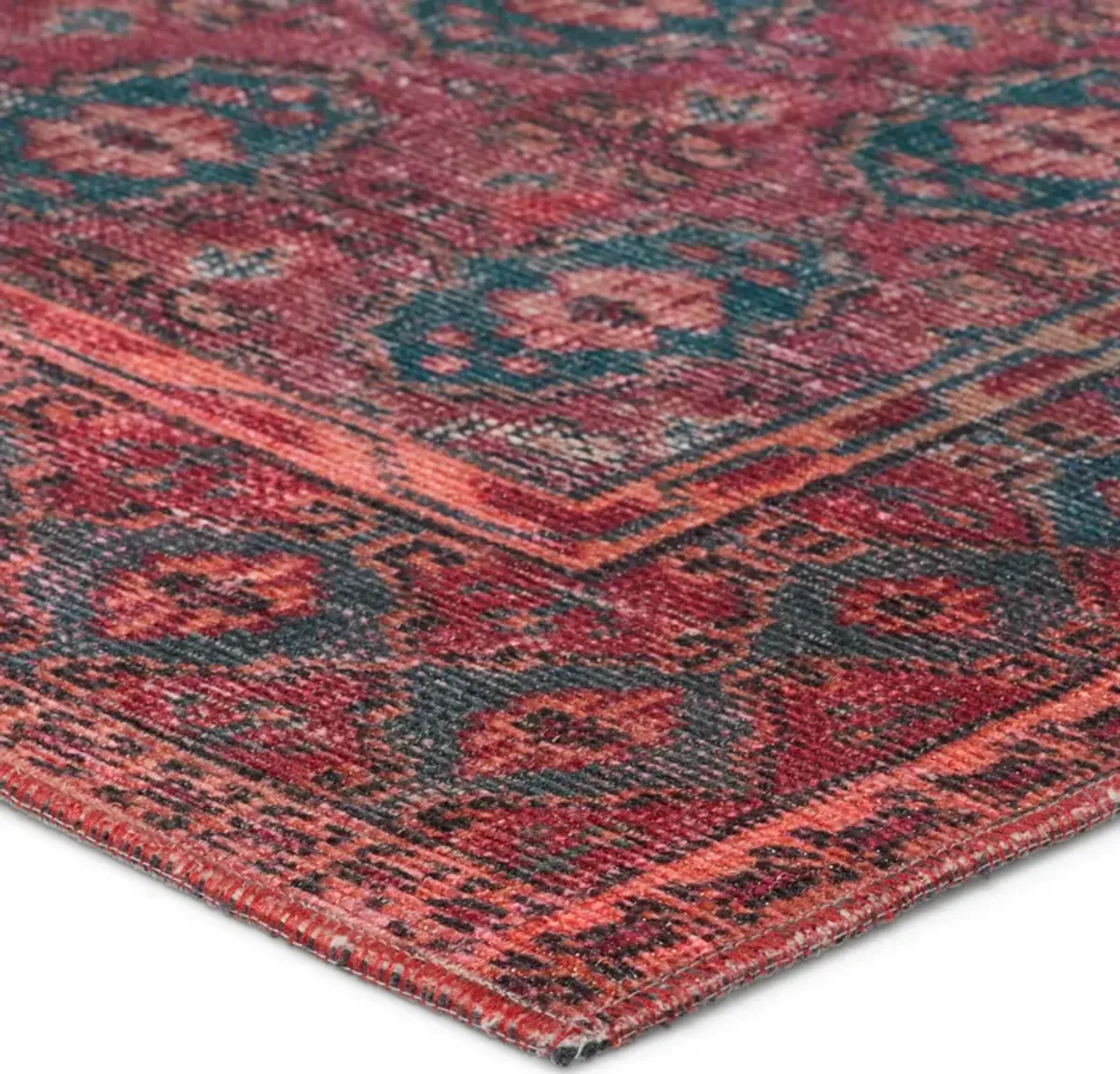 Harman Hold K Lester Kalinar Red 3'1" x 12' Runner Rug