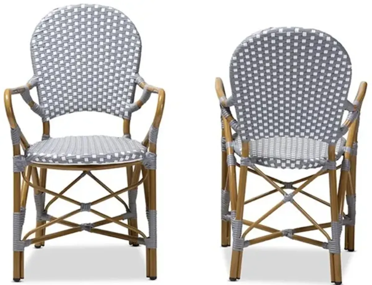 Stackable Bistro Dining Chair Set of 2