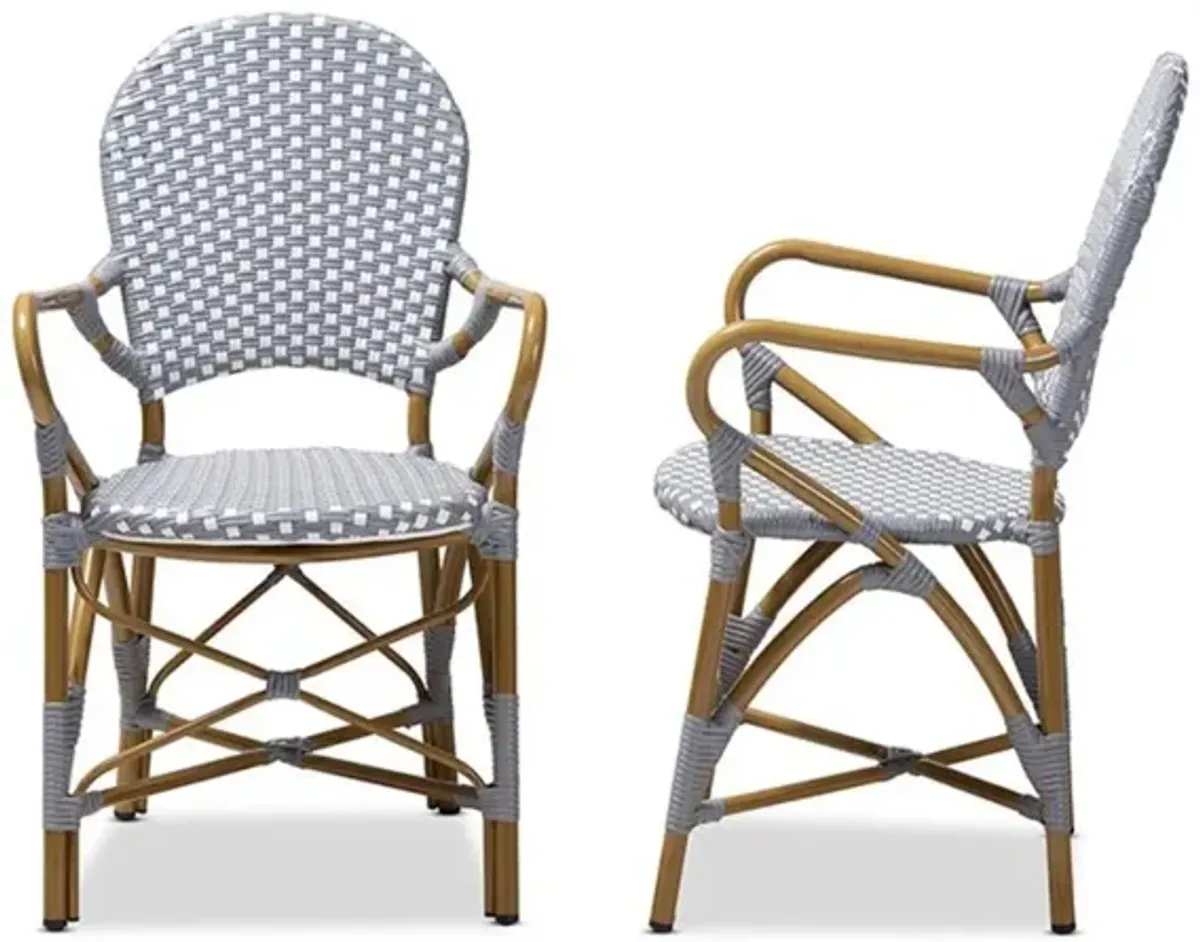 Stackable Bistro Dining Chair Set of 2