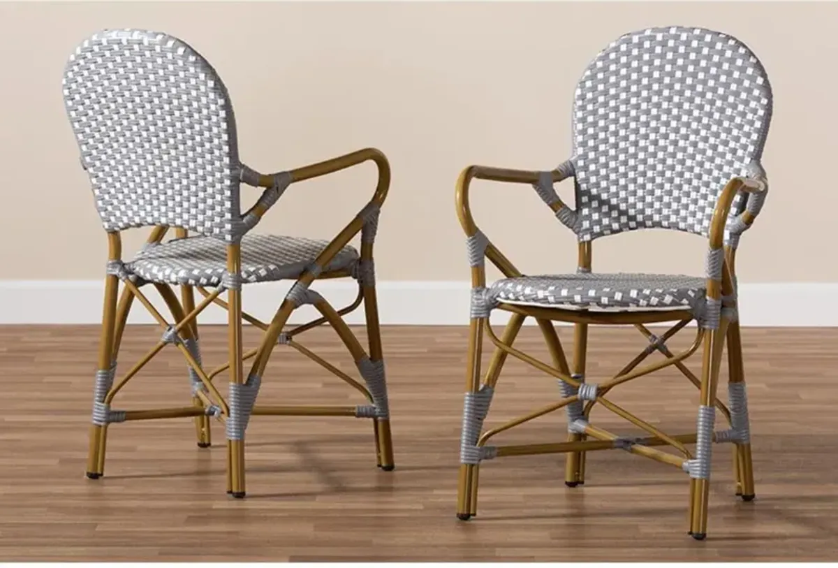 Stackable Bistro Dining Chair Set of 2