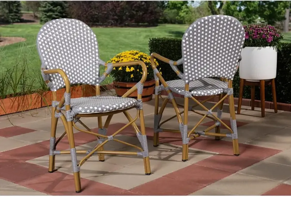 Stackable Bistro Dining Chair Set of 2