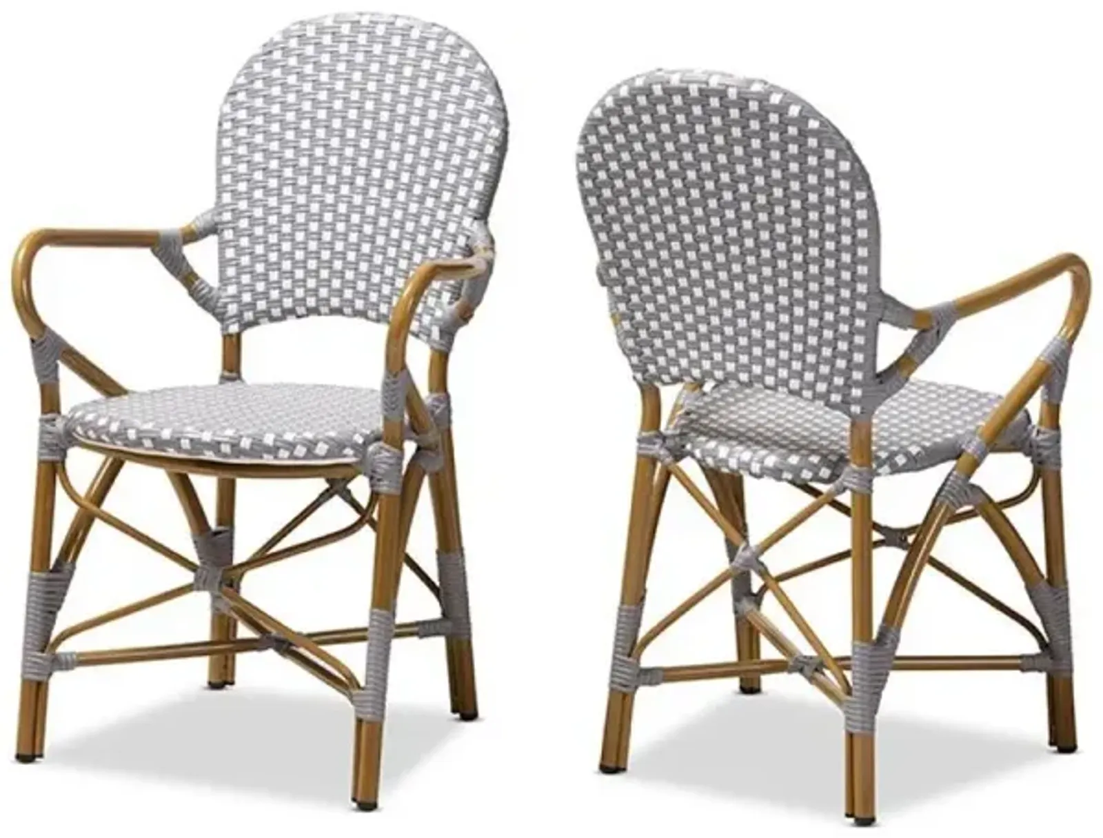 Stackable Bistro Dining Chair Set of 2