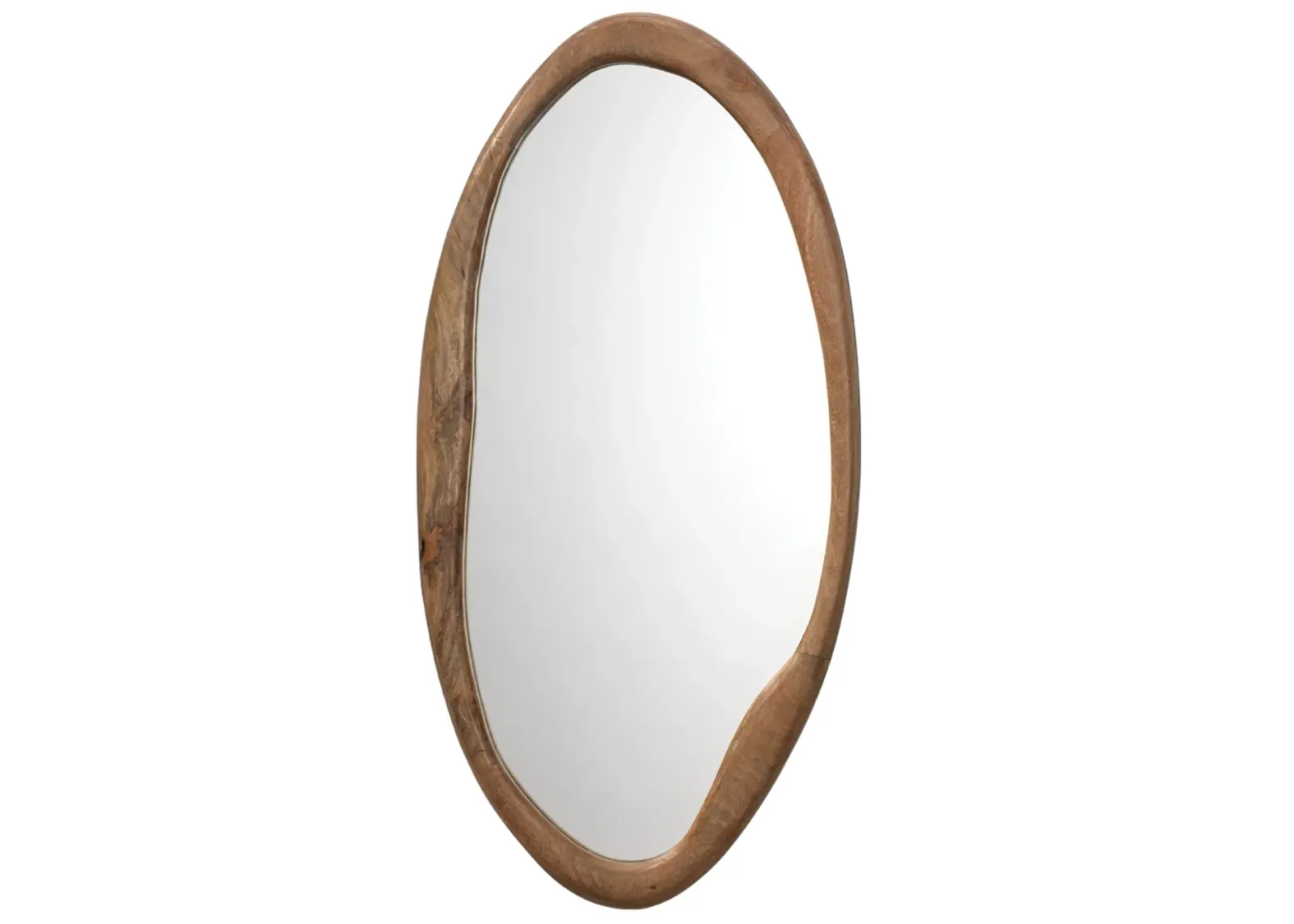 Organic Mango Wood Oval Mirror