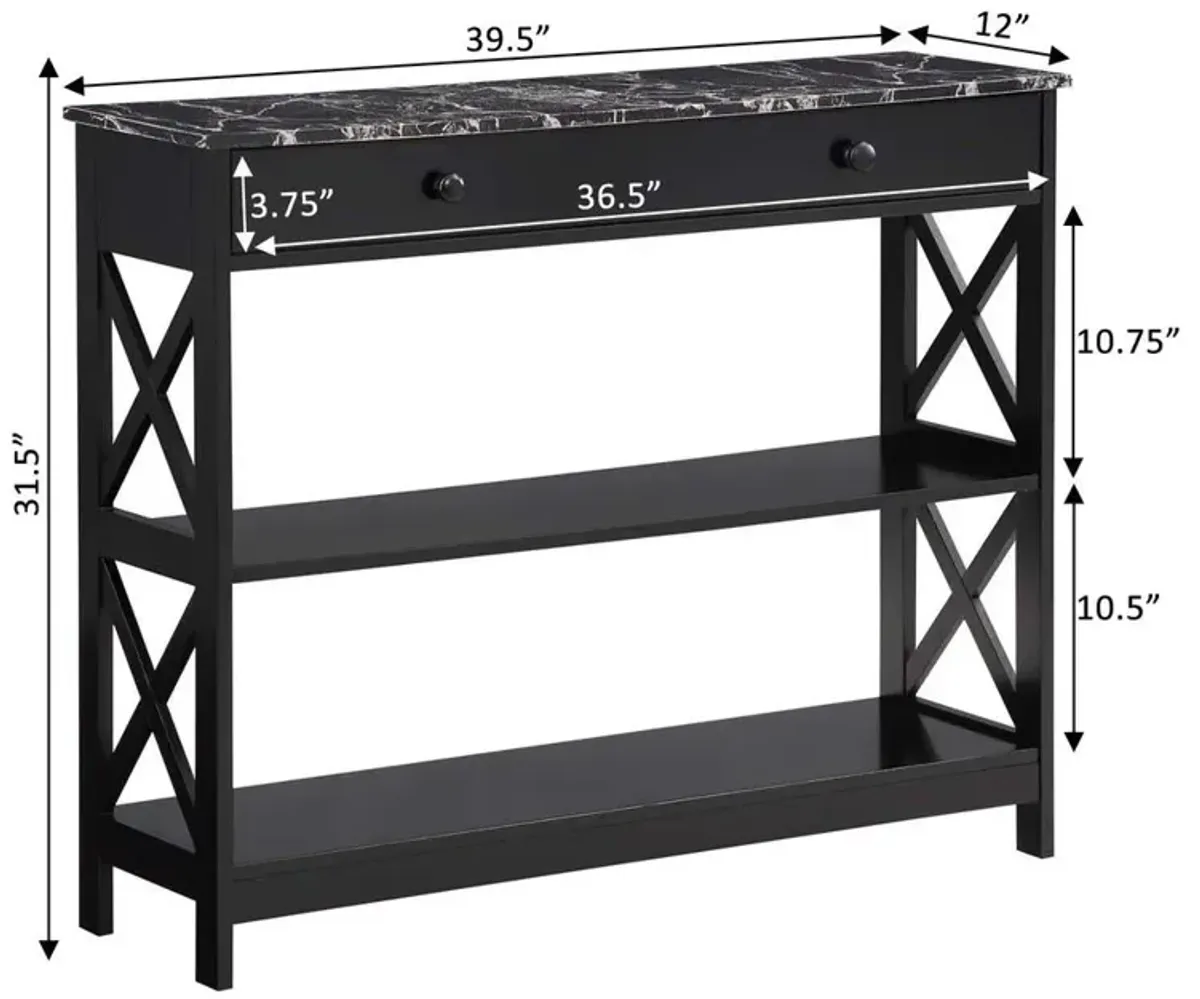 Convience Concept, Inc. Oxford 1 Drawer Console Table with Shelves