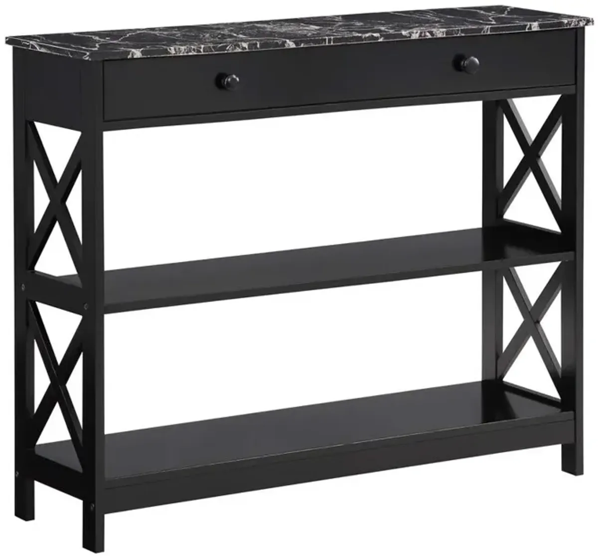 Convience Concept, Inc. Oxford 1 Drawer Console Table with Shelves