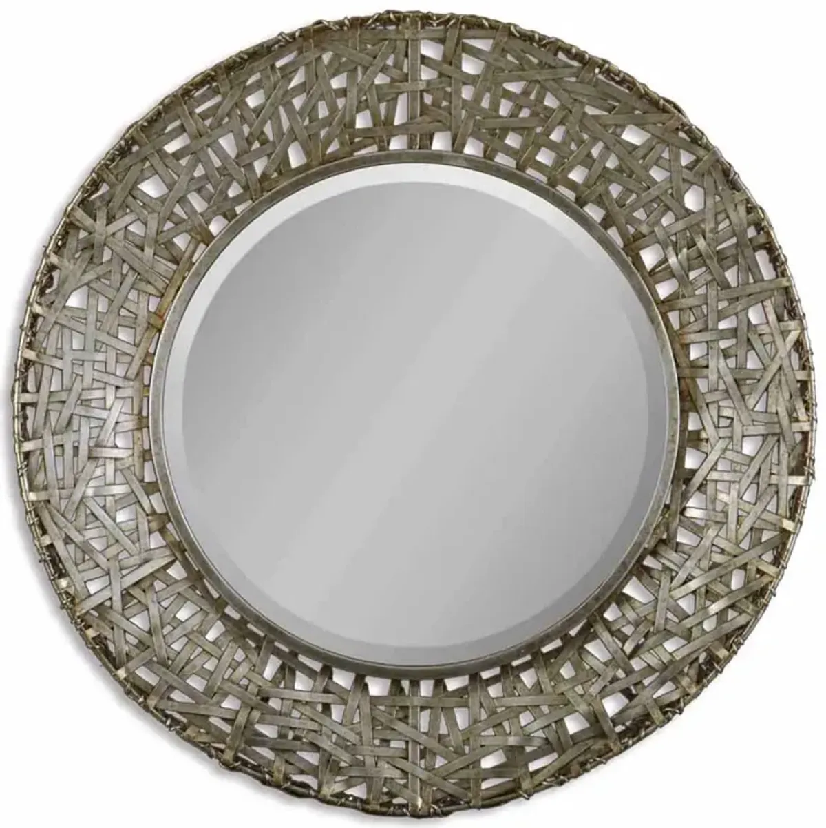 Uttermost Alita Champagne Woven Metal Mirror