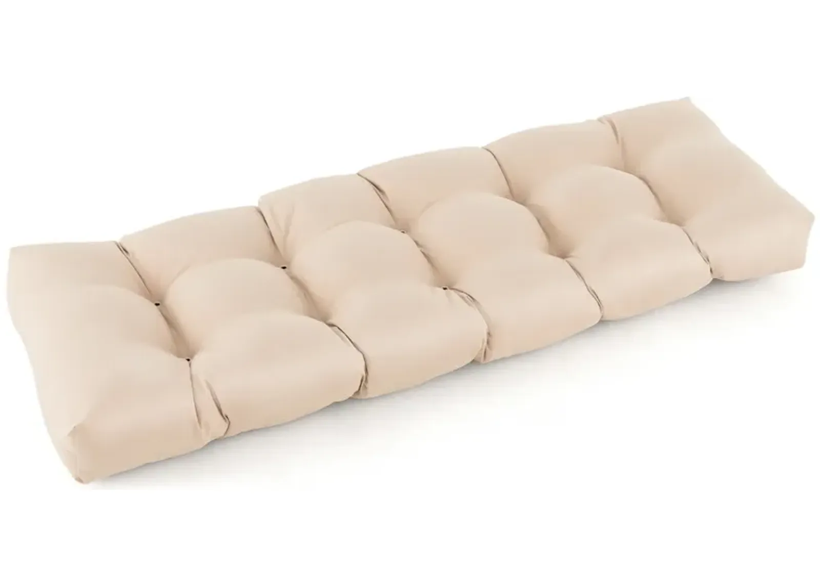 Indoor Outdoor Tufted Bench Cushion with Soft PP Cotton