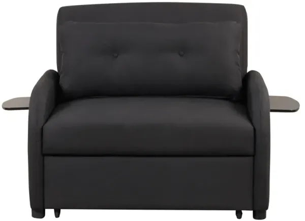 Streamdale Pull Out Sofa Sleeper with USB Charge and 2 Wing Table