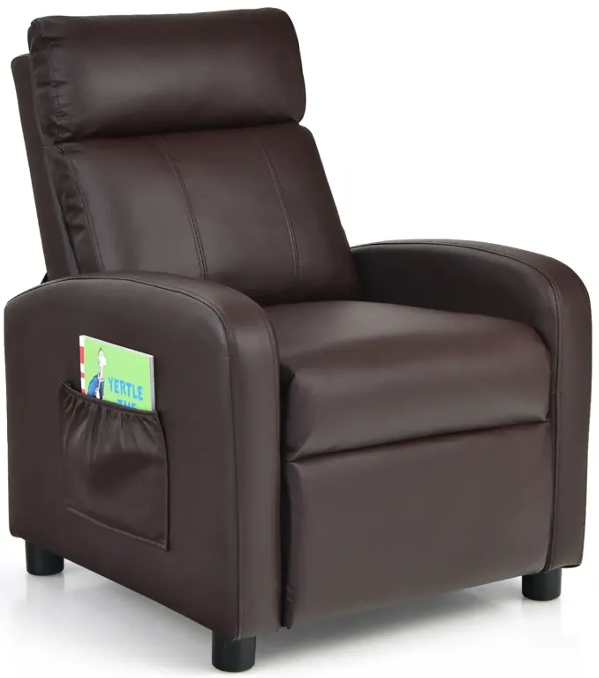 Ergonomic PU Leather Kids Recliner Chair for Comfortable Lounge and Relaxation