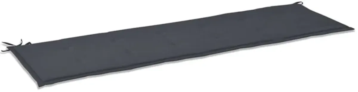 vidaXL Outdoor Bench Cushion - Anthracite Color - Oxford Fabric (100% Polyester) - Dimensions 70.9"x19.7"x1.2" - Comfort for Garden Furniture