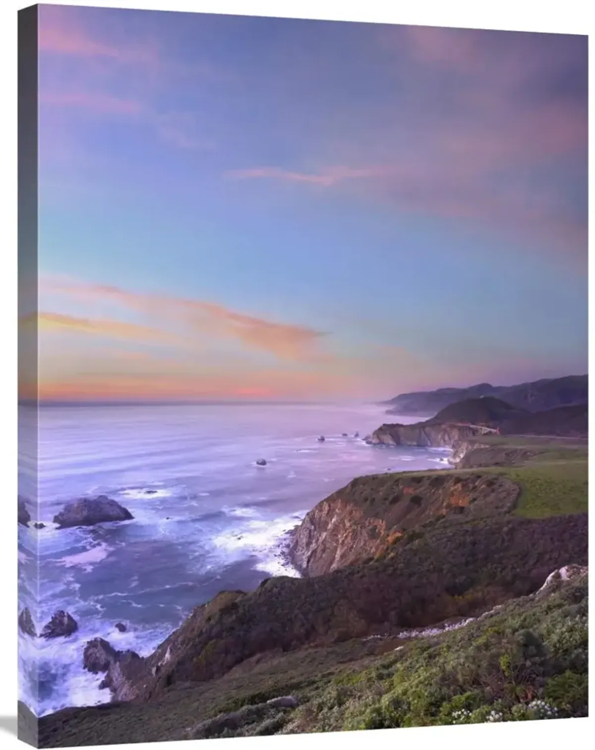 Bixby Bridge, Big Sur, California-Canvas Art-24x32