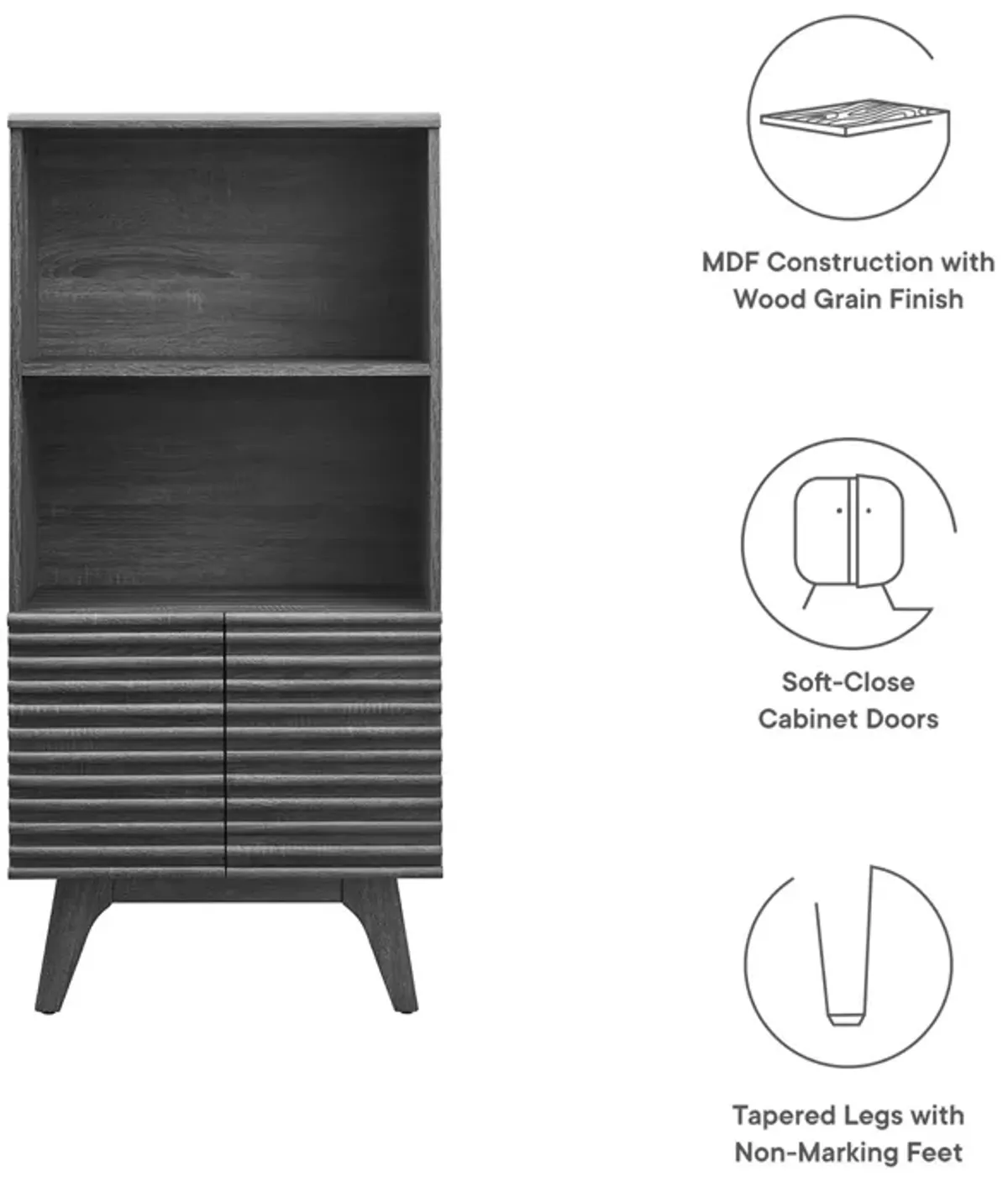 Render Display Cabinet Bookshelf