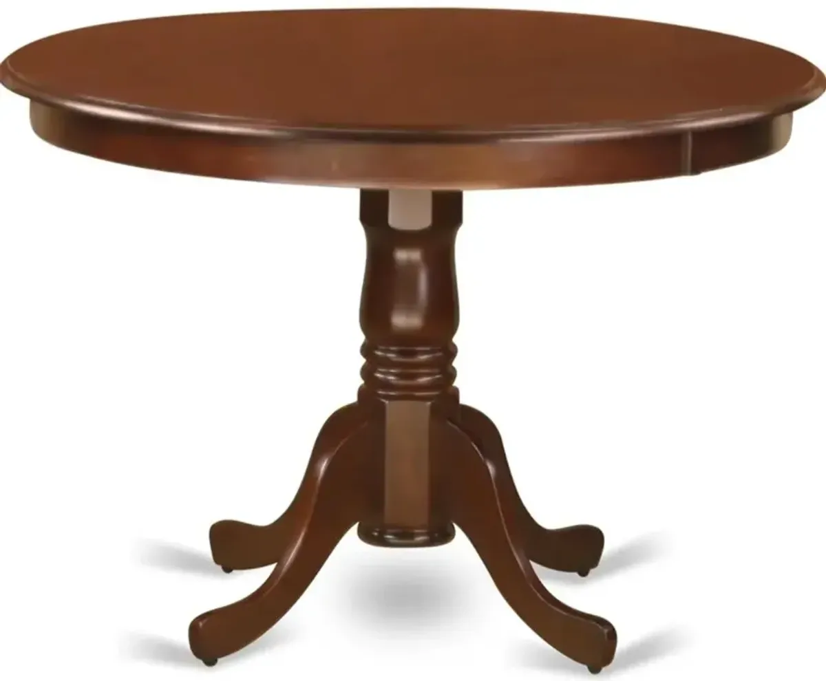 5 Piece Kitchen Table & Chairs Set Contains a Round Dining Table with Pedestal