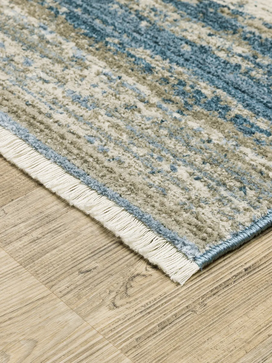 Bauer 2'3" x 7'6" Blue Rug