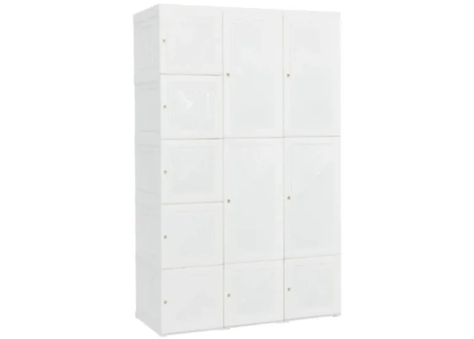 Hivvago Foldable Armoire Wardrobe Closet with 8/10/12 Cubes