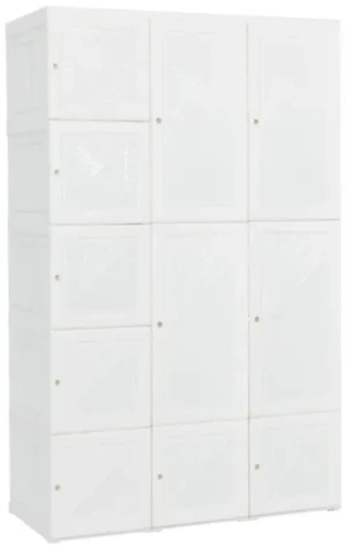 Hivvago Foldable Armoire Wardrobe Closet with 8/10/12 Cubes