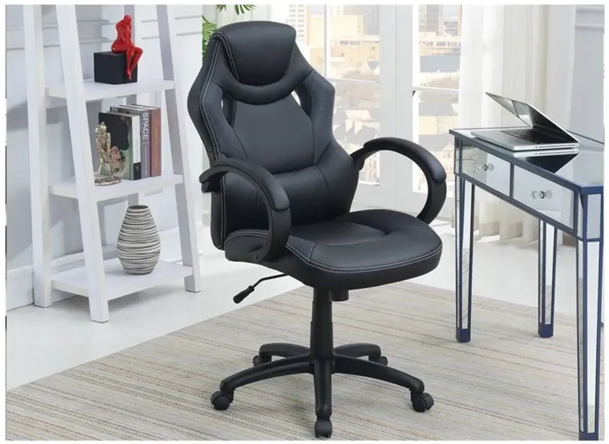 Office Chair Upholstered 1 Piece Cushioned Comfort Chair Relax Gaming Office Work Color