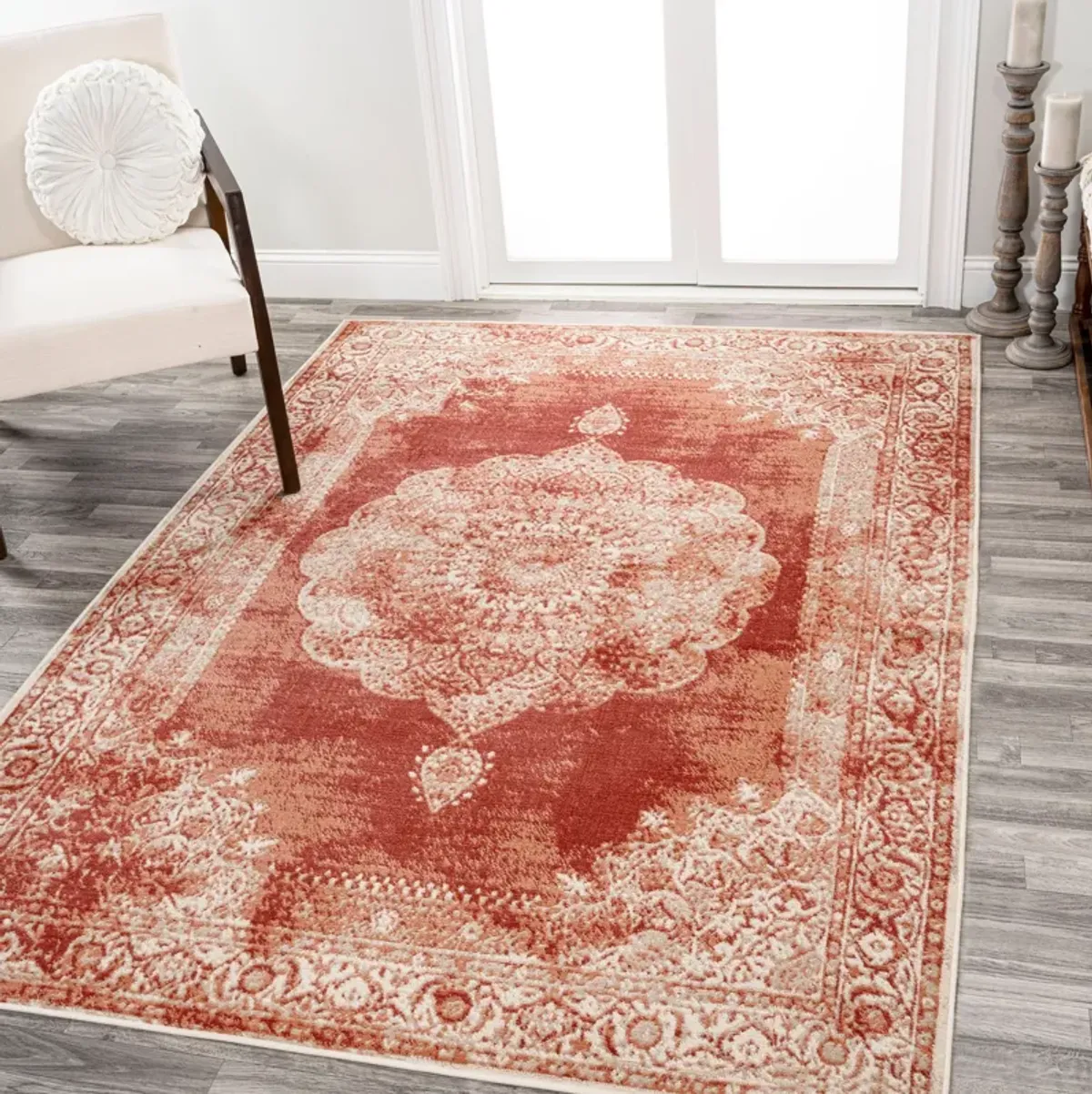 Kelly Rosalia Cottage Medallion Area Rug