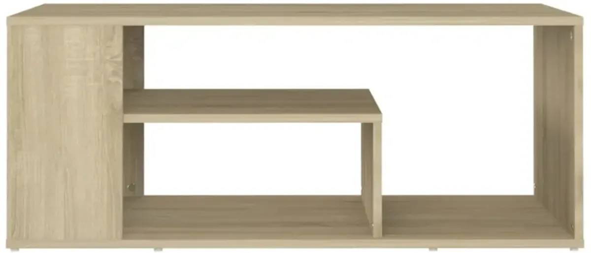 vidaXL Coffee Table Sonoma Oak 39.4"x19.7"x15.7" Chipboard