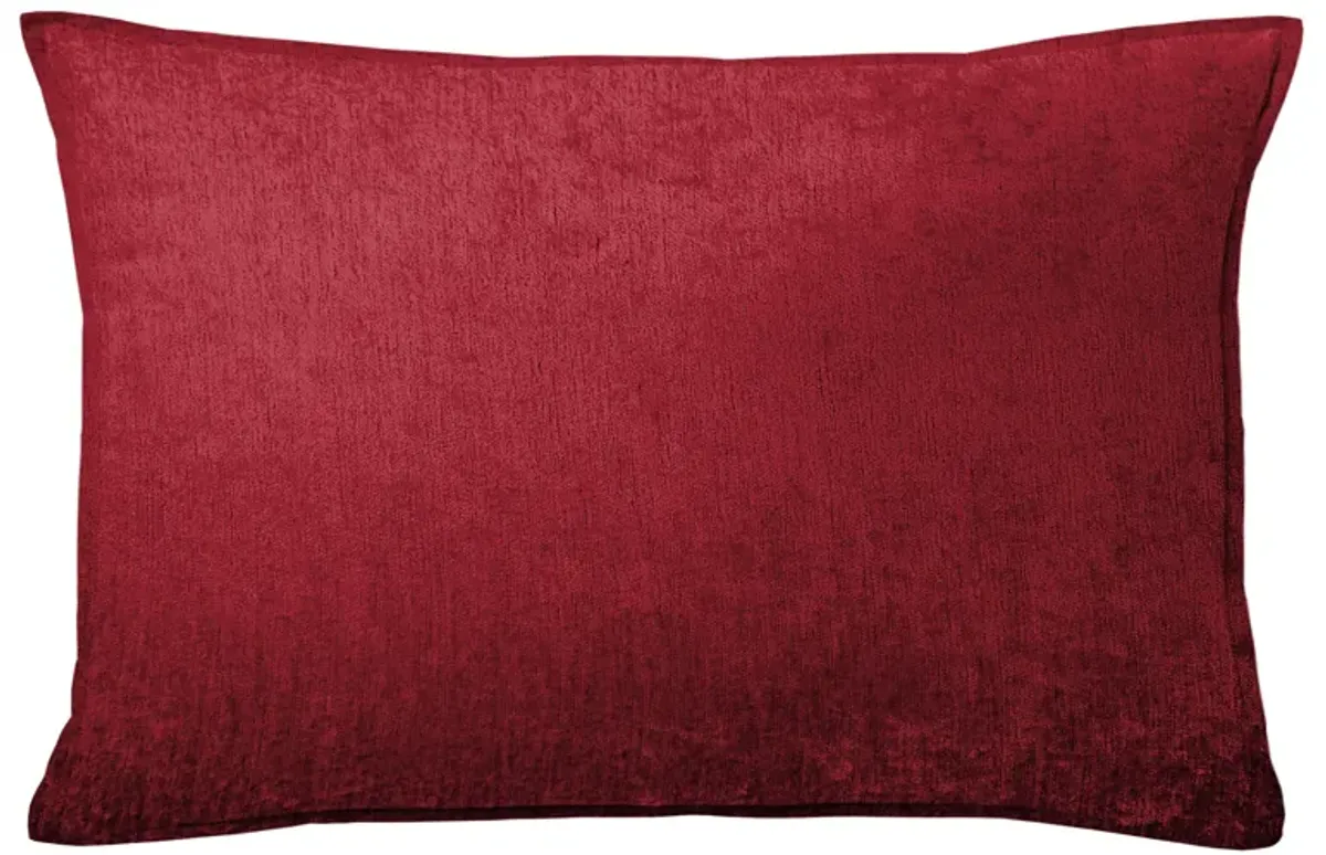 6ix Tailors Fine Linens Juno Velvet Red Decorative Throw Pillows