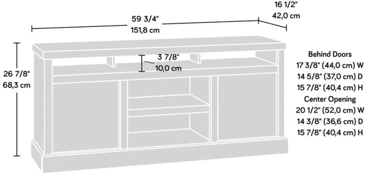 Sauder Cannery Bridge Credenza Moa