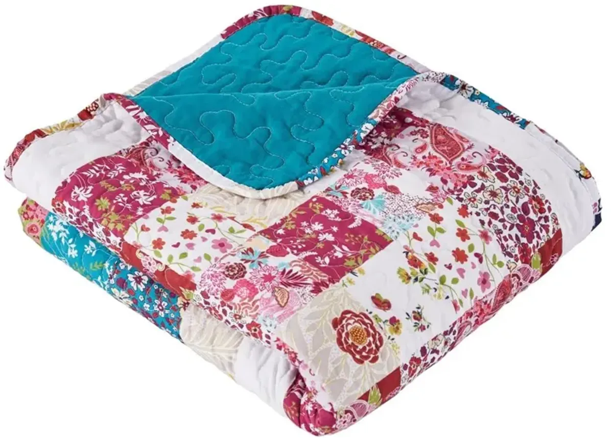 Greenland Home Fashions Harmony Quilted Throw Blanket - 50x60", Teal