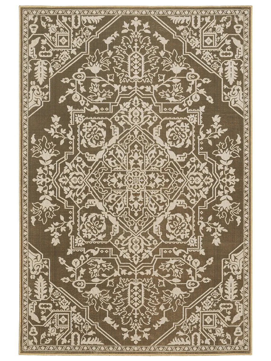 Intrigue 5'3" x 7'6" Gold Rug