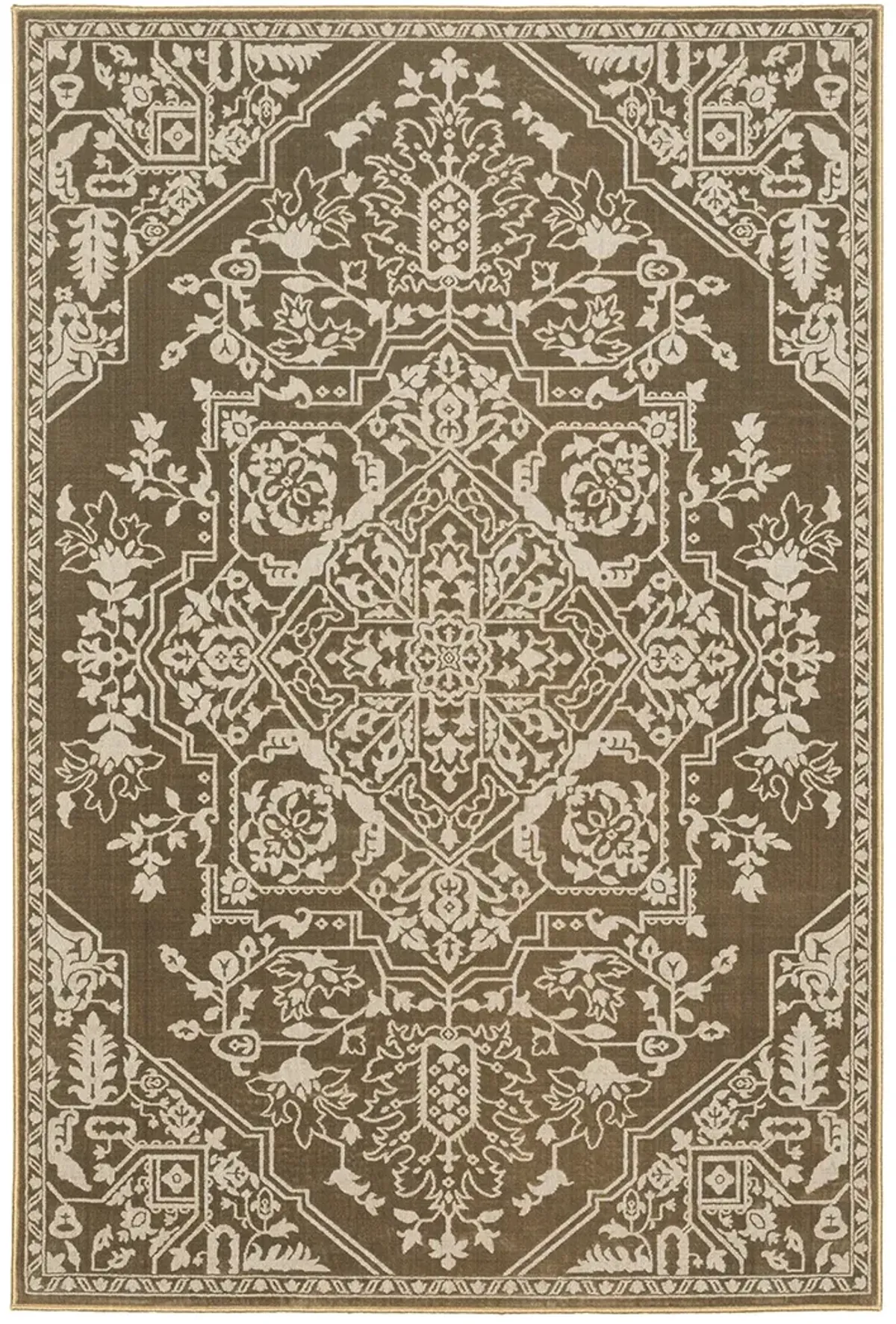 Intrigue 5'3" x 7'6" Gold Rug