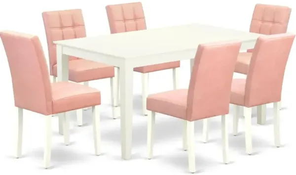 7 Piece Modern Dining Table Set