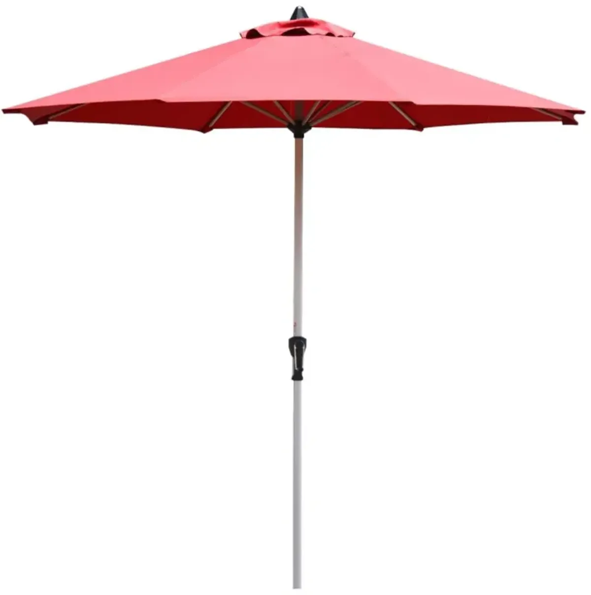 Hivvago 9 Feet Patio Outdoor Market Umbrella with Aluminum Pole without Weight Base