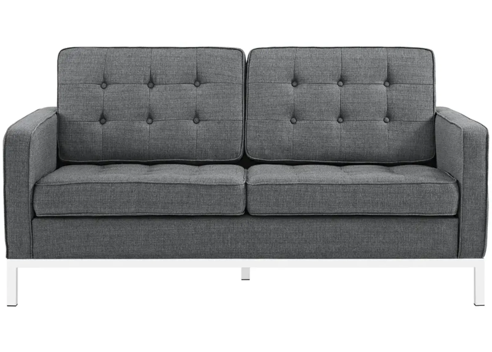 Loft Upholstered Fabric Loveseat