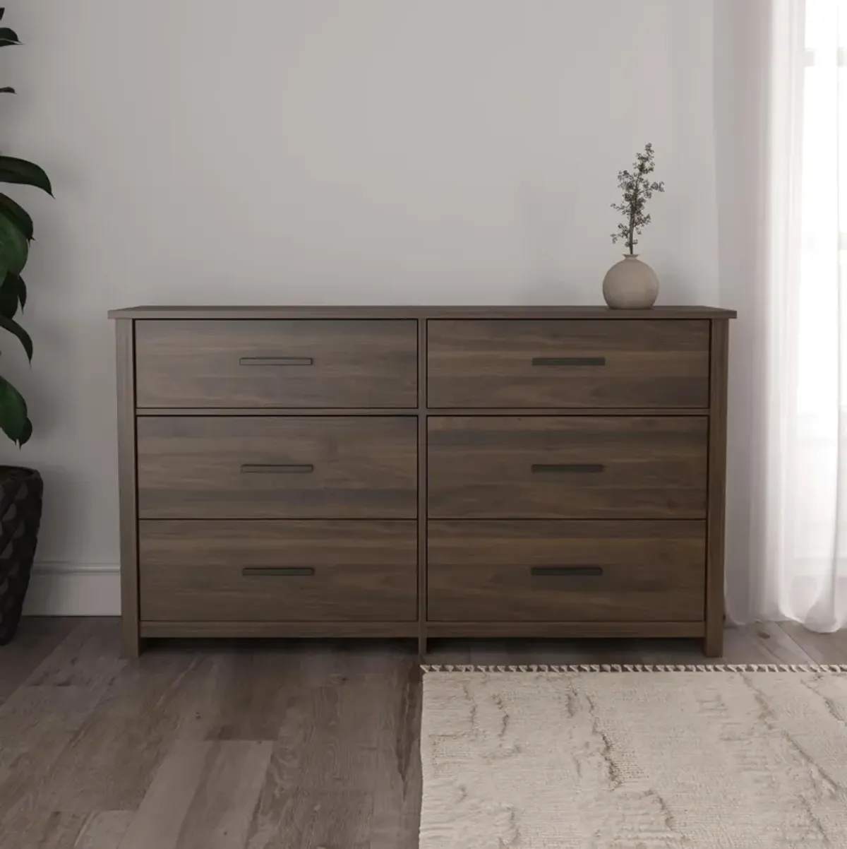 EZ Build Brookshore Wide 6-Drawer Dresser