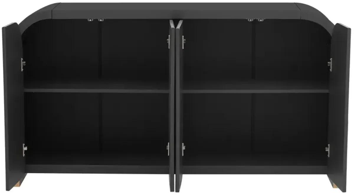 Merax 4-door Panel Cabinet with Adjustable Shelves