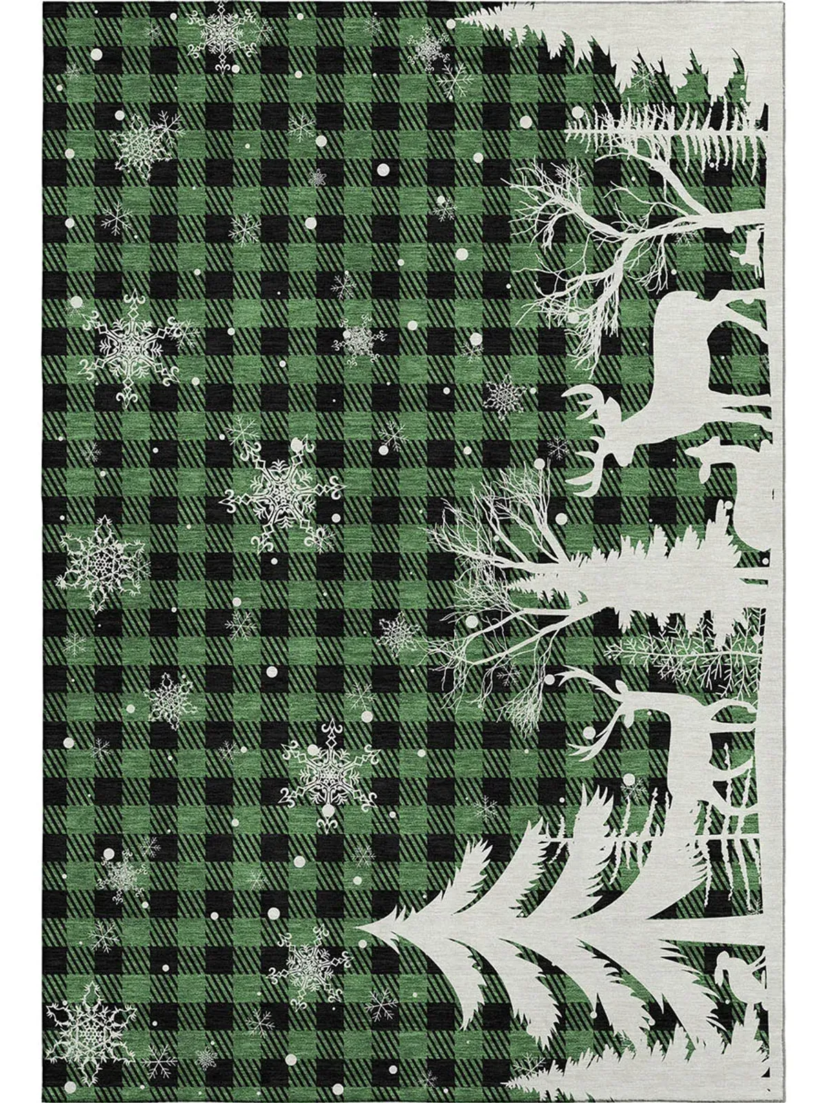 Merry & Bright My26 Green 3' x 5' Rug