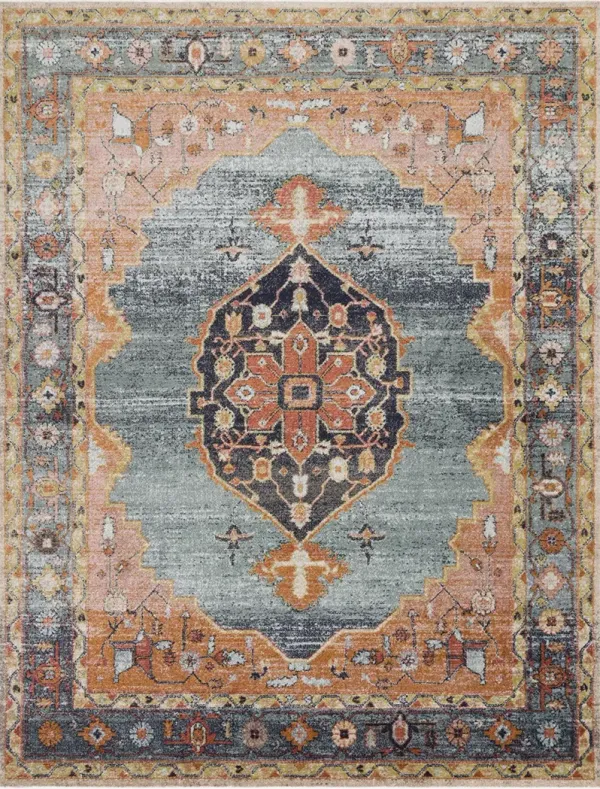 Graham Blue/Sunrise 2'3" x 10'0" Runner Rug