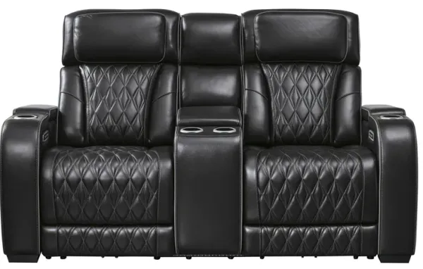 Boyington Black Power Reclining Loveseat