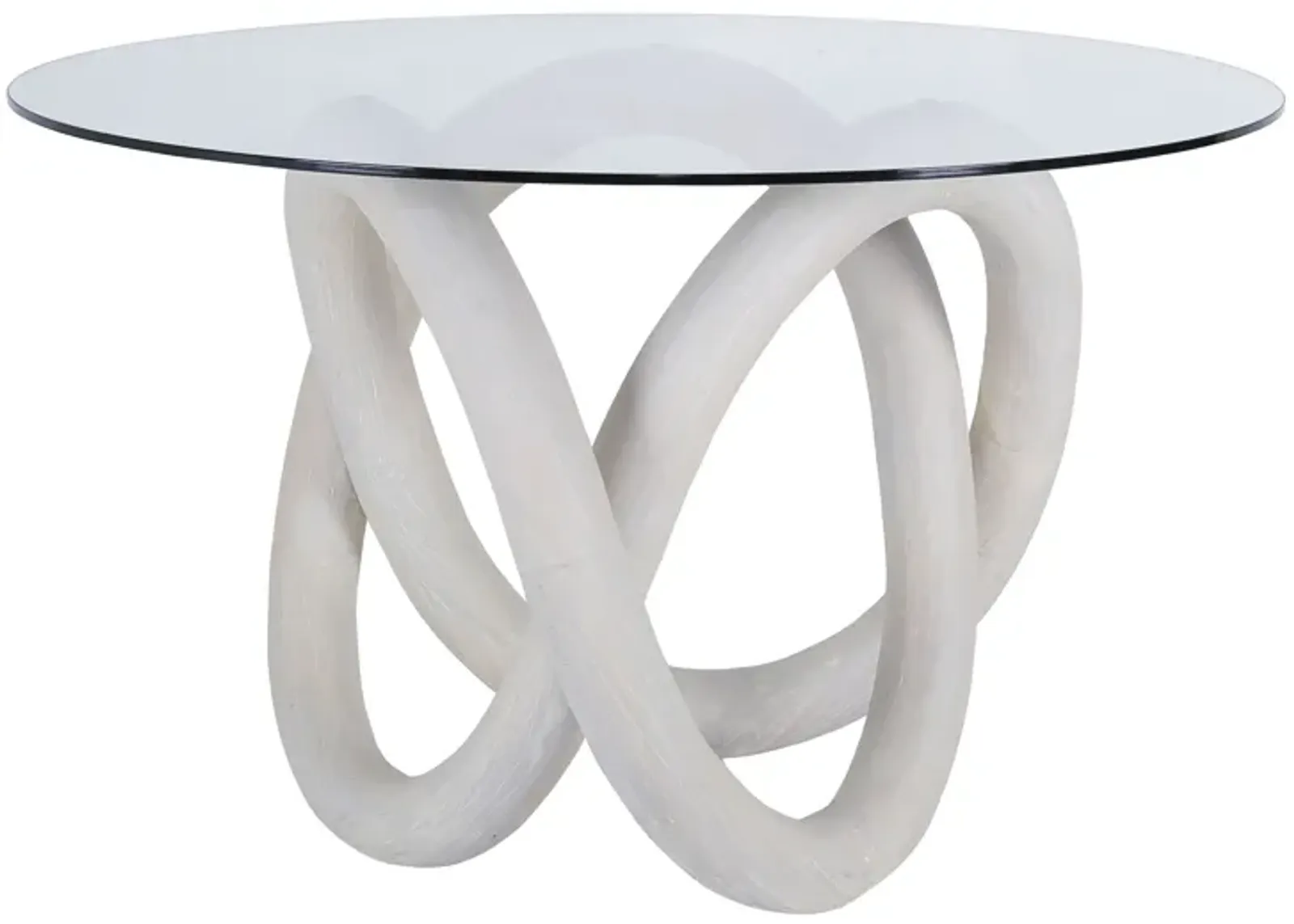 Knotty White Dining Table