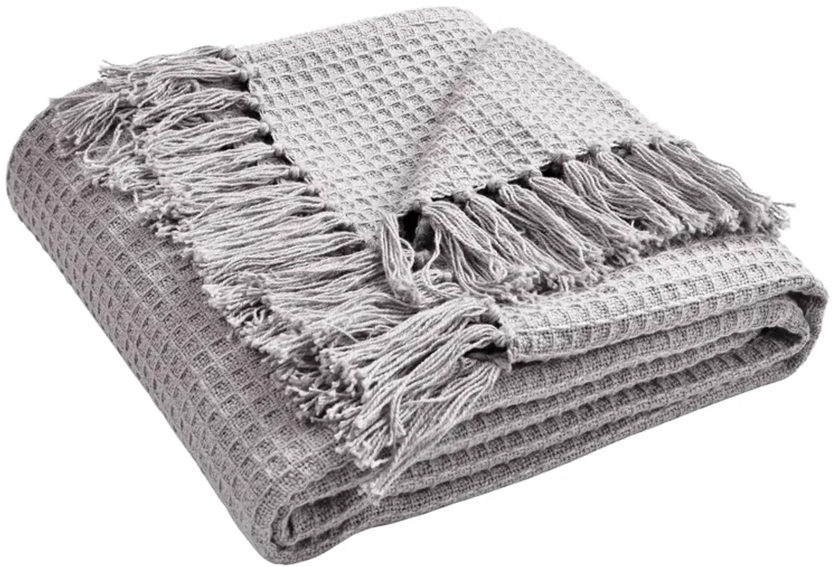 Waffle Cotton Knit Throw