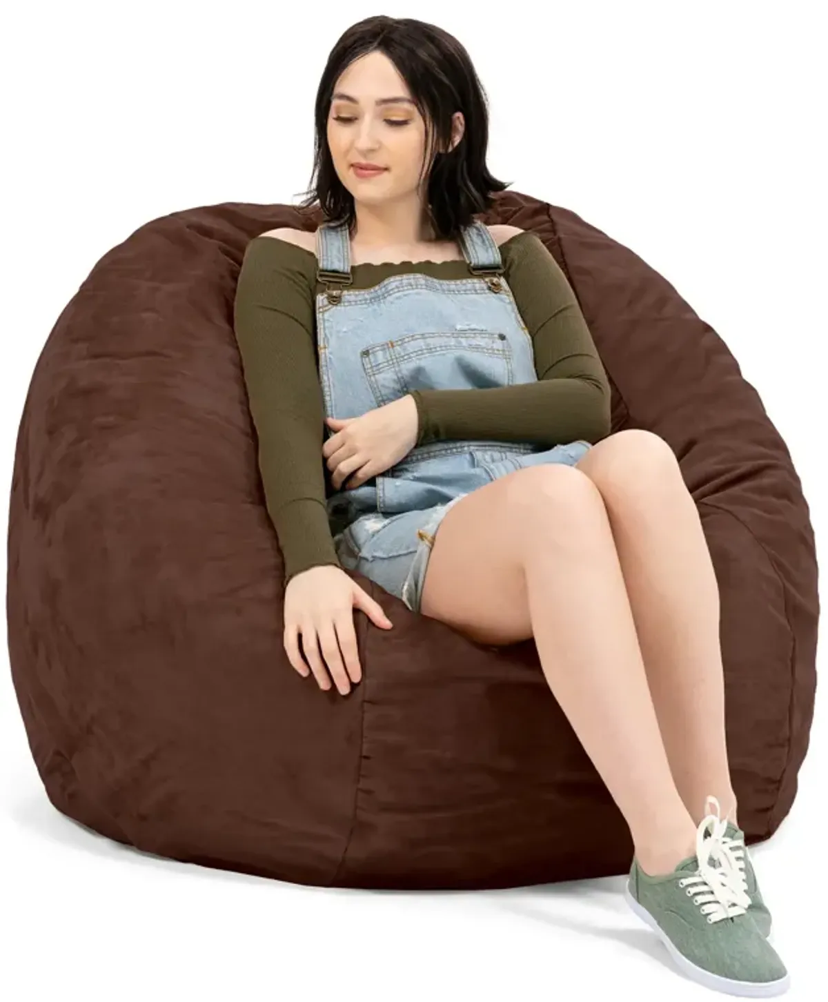 Jaxx Saxx 4 Foot Round Bean Bag w/ Removable Cover