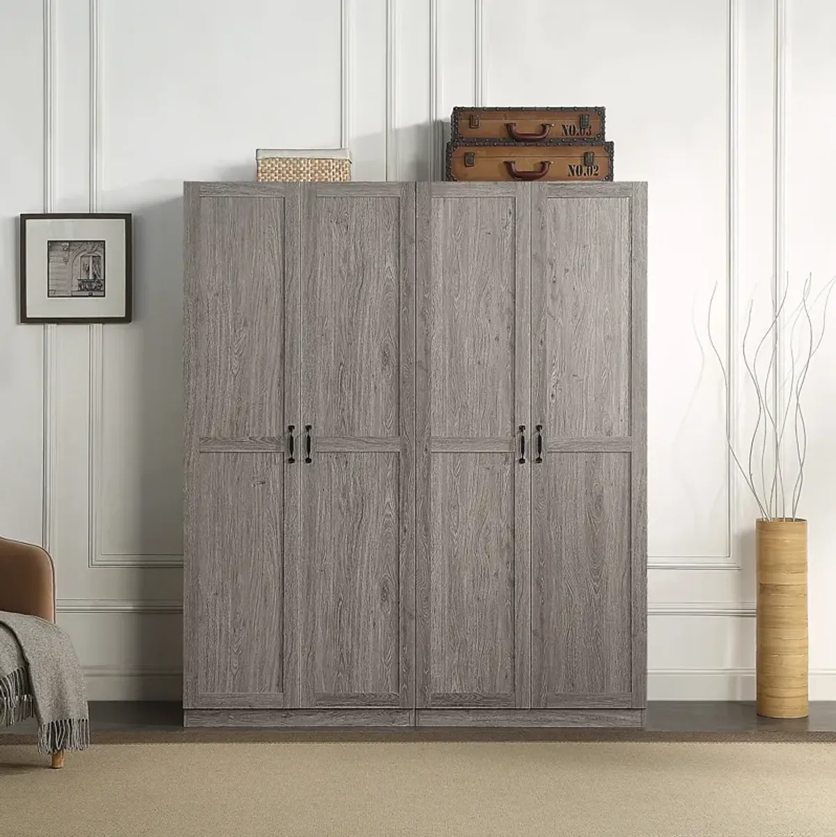 Hopkins Gray Storage Cabinet (Set of 2)