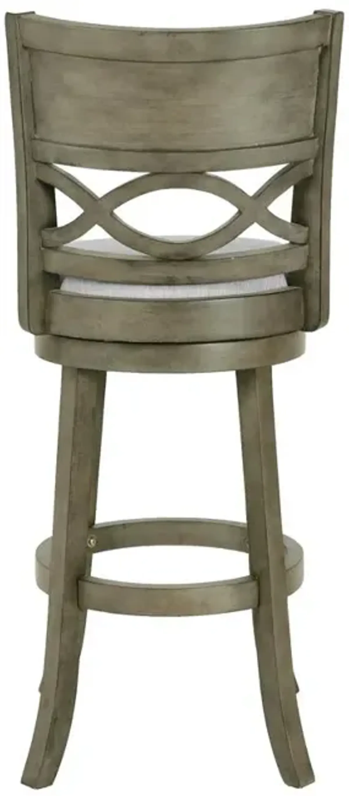 New Classic Furniture Manchester 29 Solid Wood Bar Stool with Fabric Seat in Ant Gray