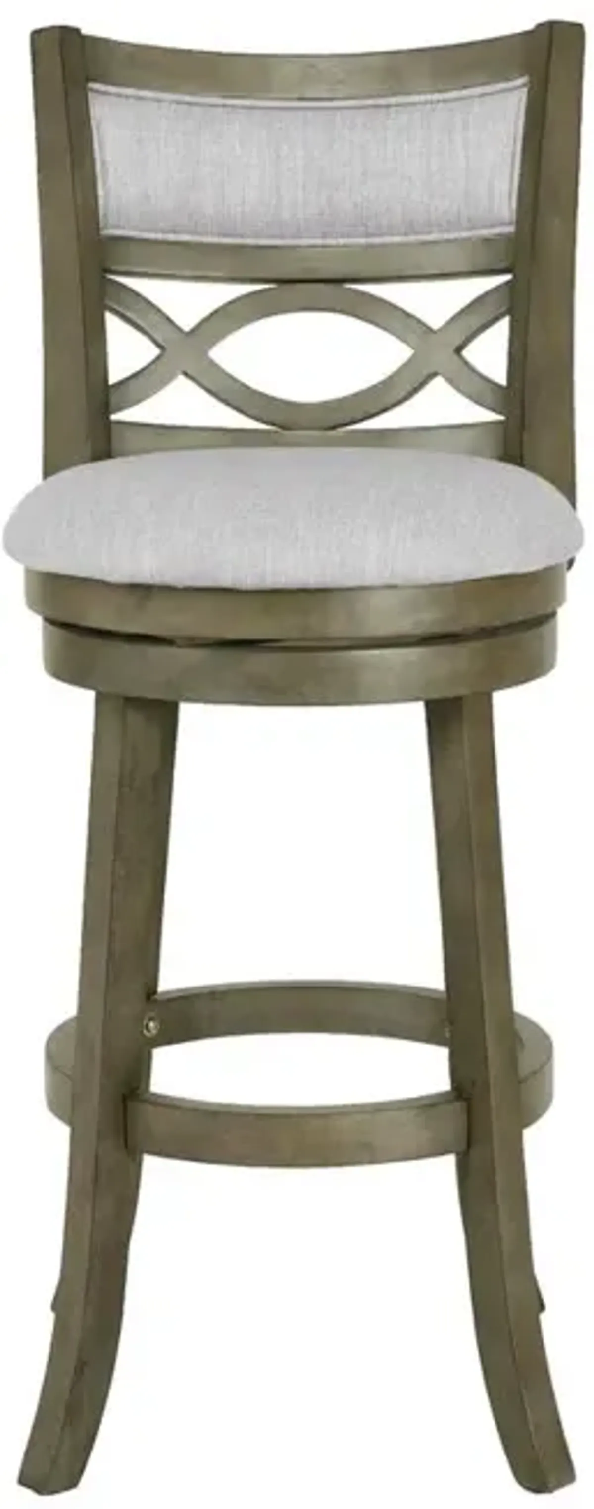 New Classic Furniture Manchester 29 Solid Wood Bar Stool with Fabric Seat in Ant Gray