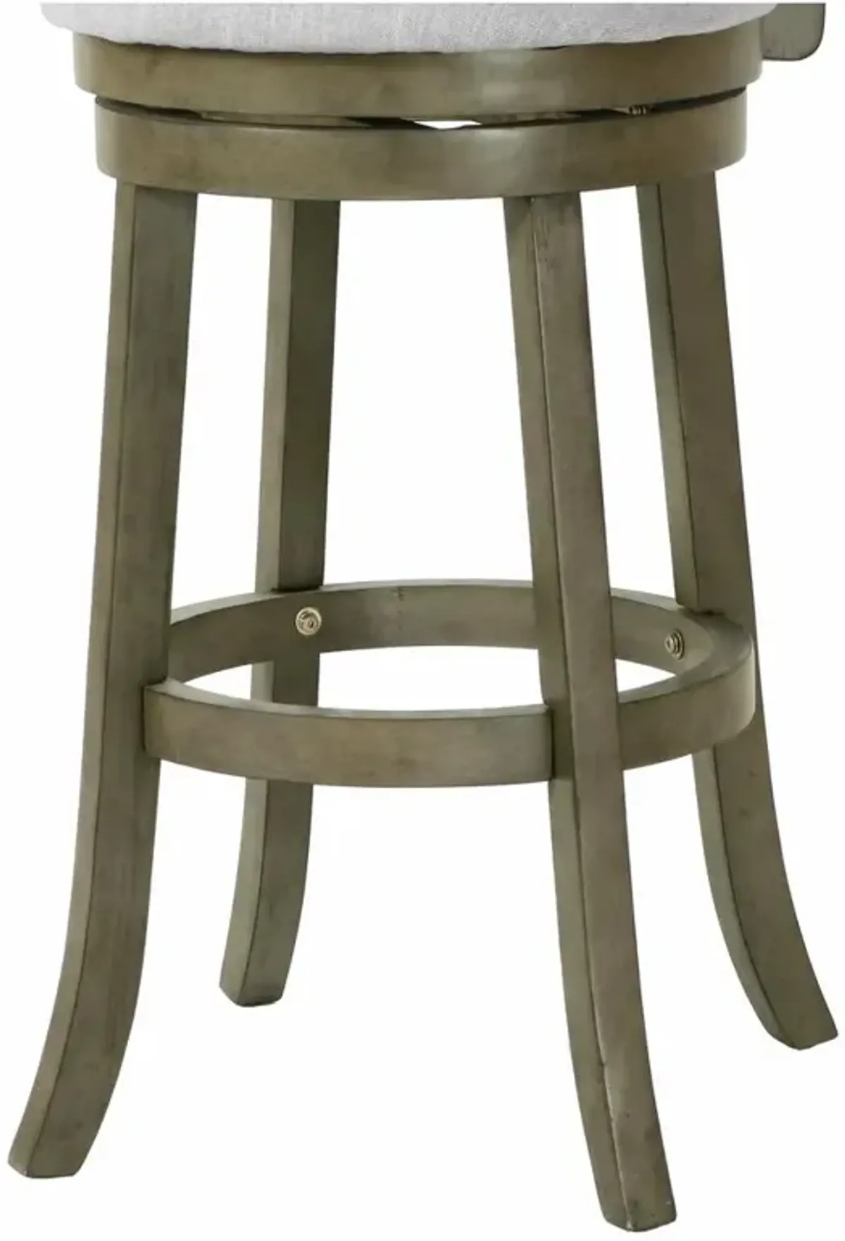 New Classic Furniture Manchester 29 Solid Wood Bar Stool with Fabric Seat in Ant Gray